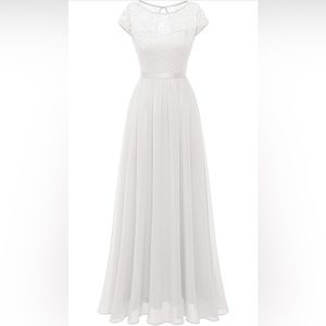 White Formal Dress / Wedding Dress